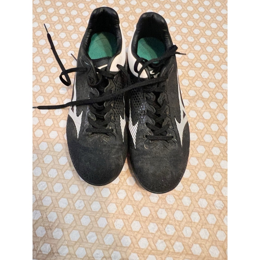 Mizuno Big Boy/menBaseball Cleats Black White Size 5.5